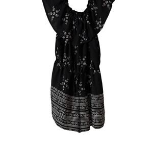 Bebop Be You Be Free Black and white floral print romper Women's Size Large